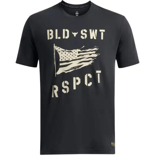 Under Armour ProjectRock FW24 BSR T Shirt Men's Pink Coal Gray