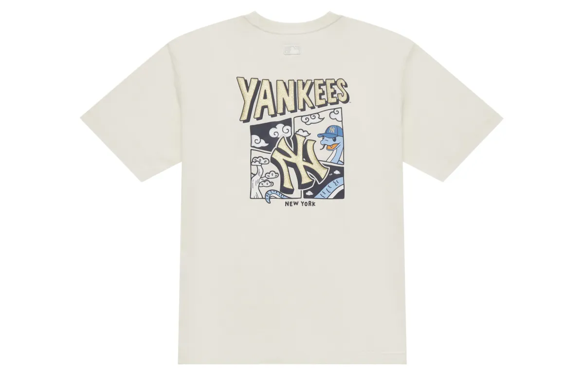 MLB New York Yankees Year Of The Snake Chinese New Year Collection SS25 T Shirt Unisex Standard Ivory