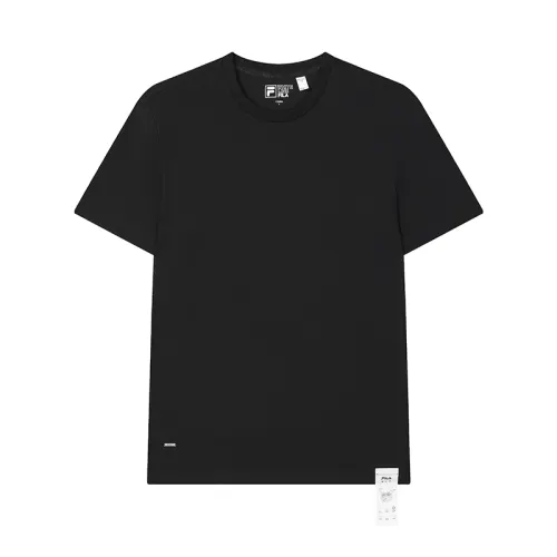 FILA WHITE T Shirt Men's Jet Black