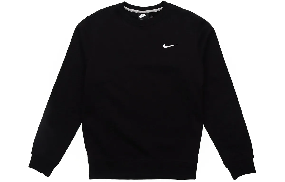 Nike Sweatshirts Men's Black Crew Neck Moderate Regular