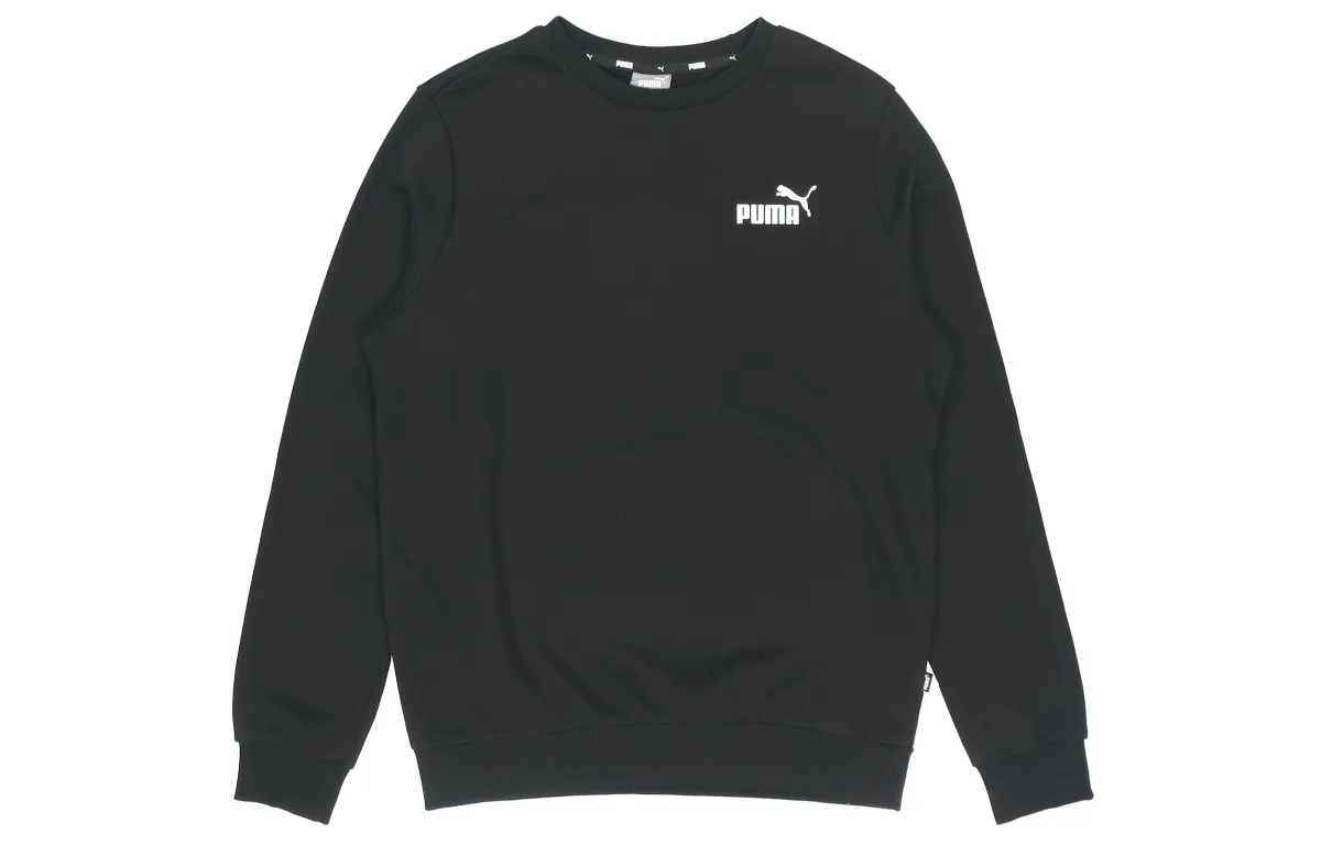 PUMA Sweatshirts Men's Black Crew Neck Moderate