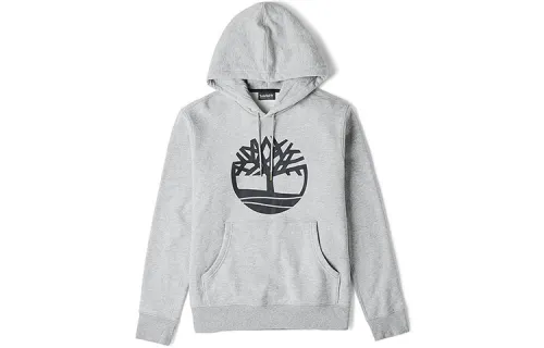 Timberland Sweatshirts Men's Gray Hooded Moderate Regular
