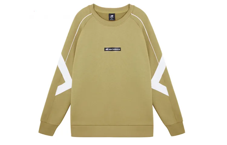 New Balance Sweatshirts Men's Brown Crew Neck Moderate Regular