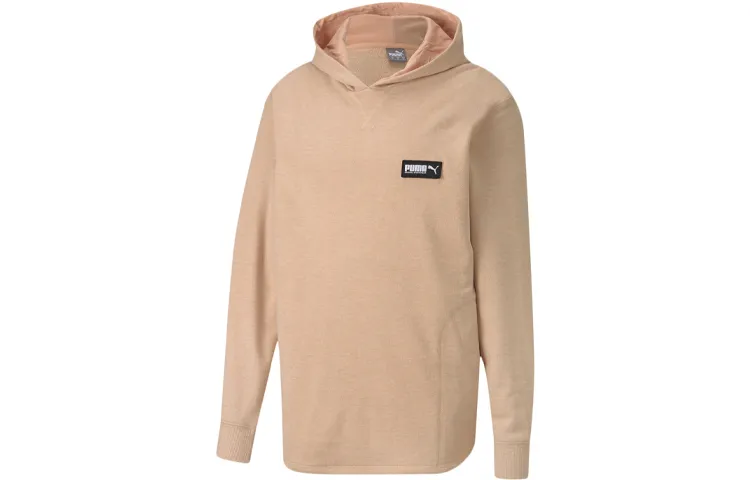 PUMA Sweatshirts Men's Pink Hooded Moderate Regular