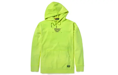 Timberland Sweatshirts Men's Bright Yellow Hooded Moderate Regular