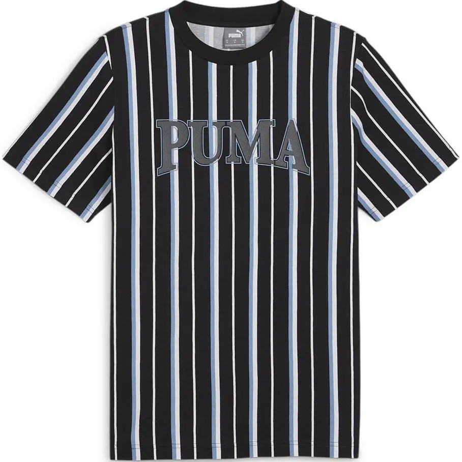 PUMA T-Shirts Unisex Black Crew Neck Moderate Straight Fit