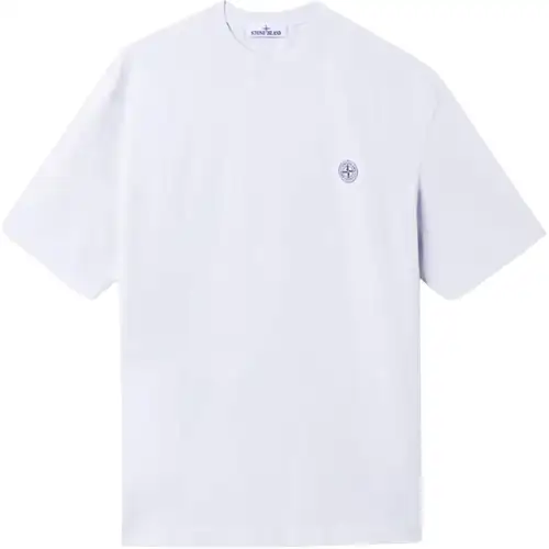 STONE ISLAND Logo Patch Short Sleeved T Shirt