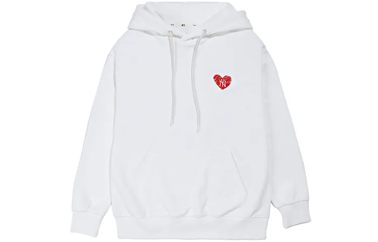 MLB Sweatshirts Unisex White Hooded (Non-detachable) Moderate
