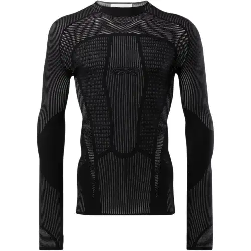 Reebok Raglan Sleeve T Shirt Unisex Black/Dark Gray