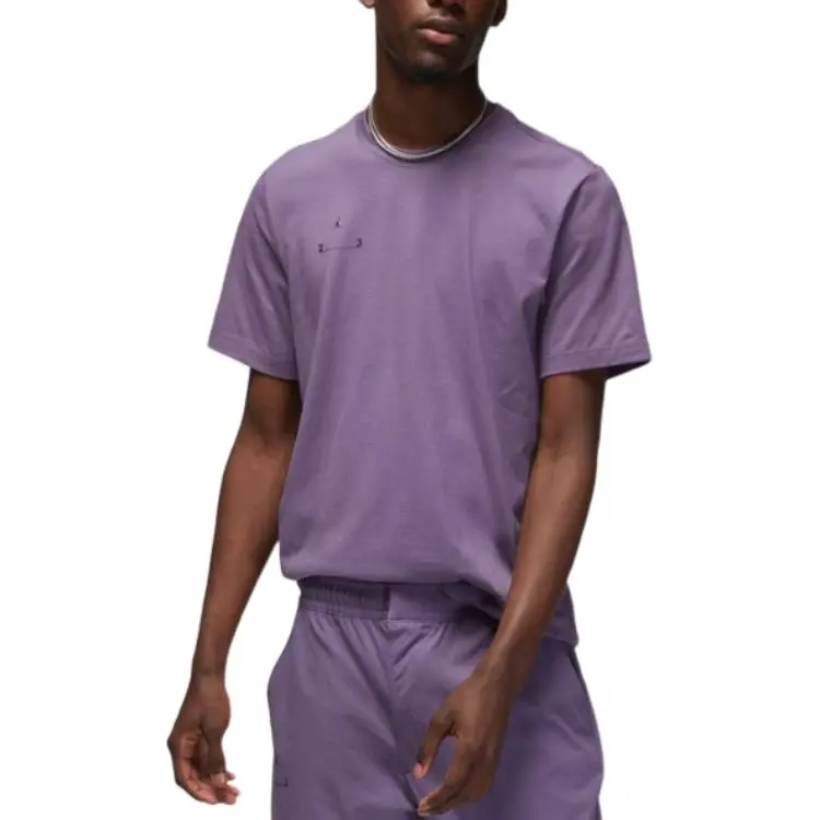 Jordan Apparel T-Shirts Men's Purple Crew Neck