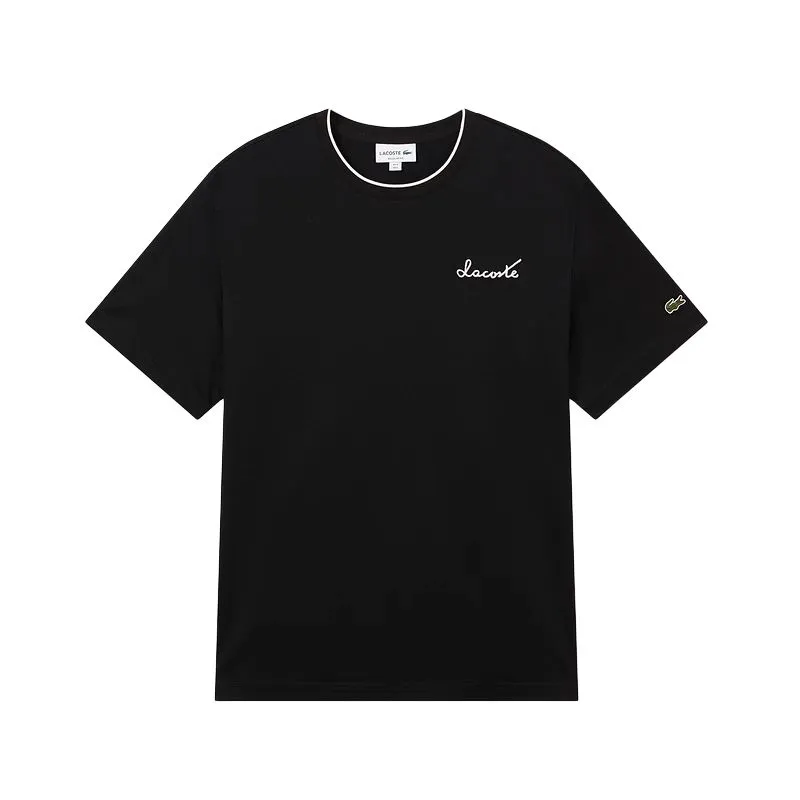 LACOSTE SS25 T Shirt Men's Black