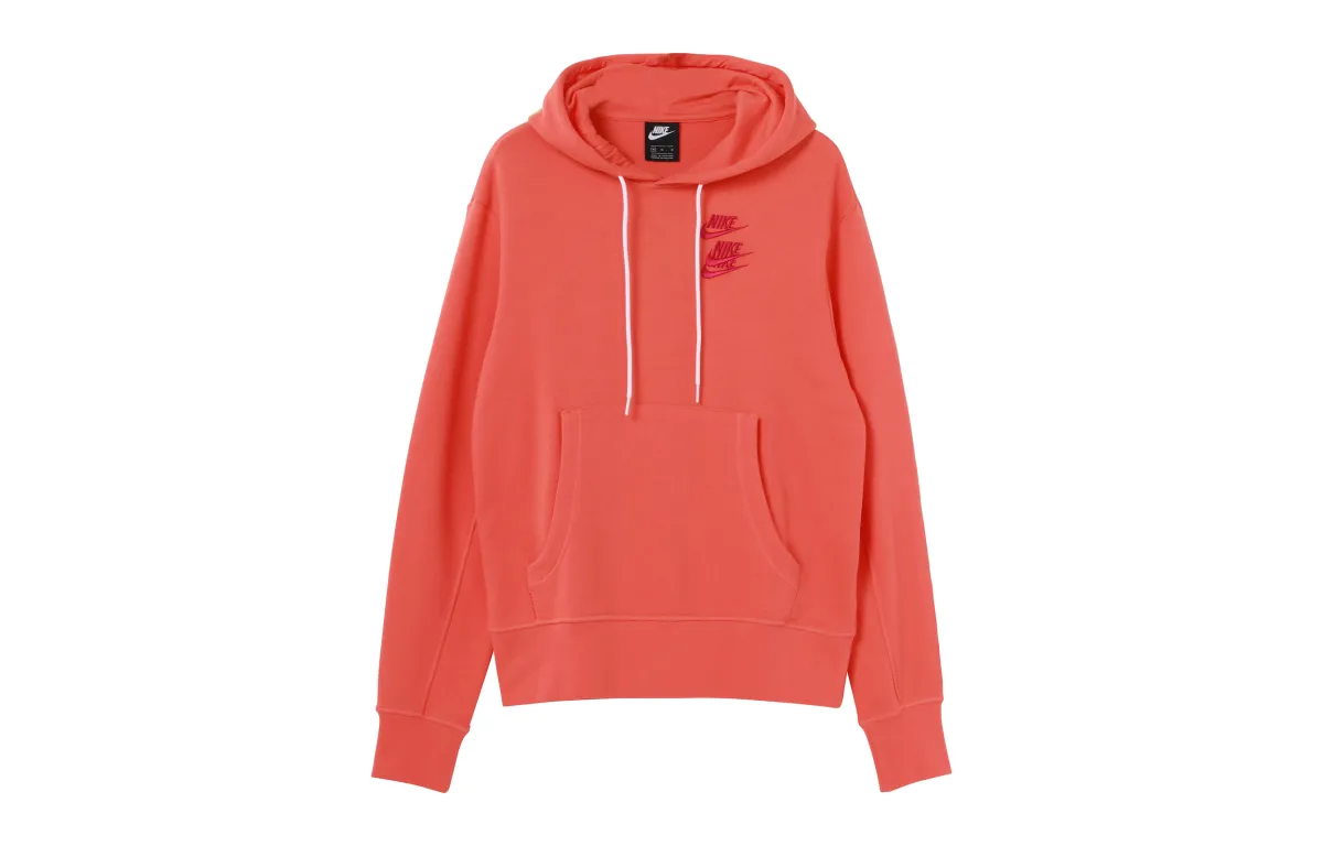 Nike Sweatshirts Men's Orange Hooded Moderate Regular