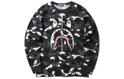 Bape City Camo Wgm Shark L/S Tee