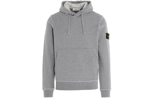 STONE ISLAND Sweatshirts Men's Gray Hooded Moderate Heavyweight