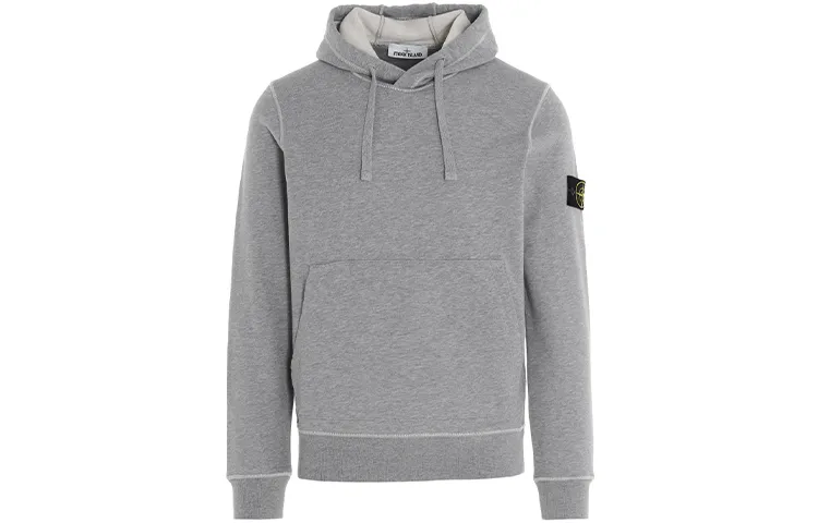 STONE ISLAND Sweatshirts Men's Gray Hooded Moderate Heavyweight