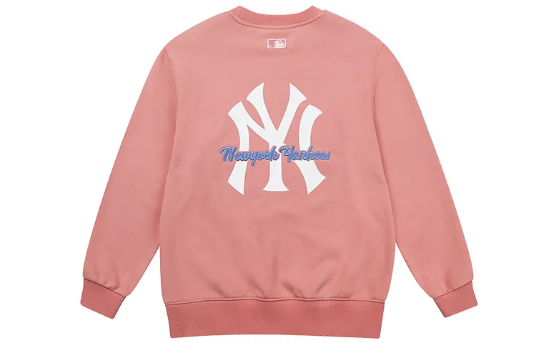 MLB Sweatshirts Unisex Pink Crew Neck Moderate Straight Fit