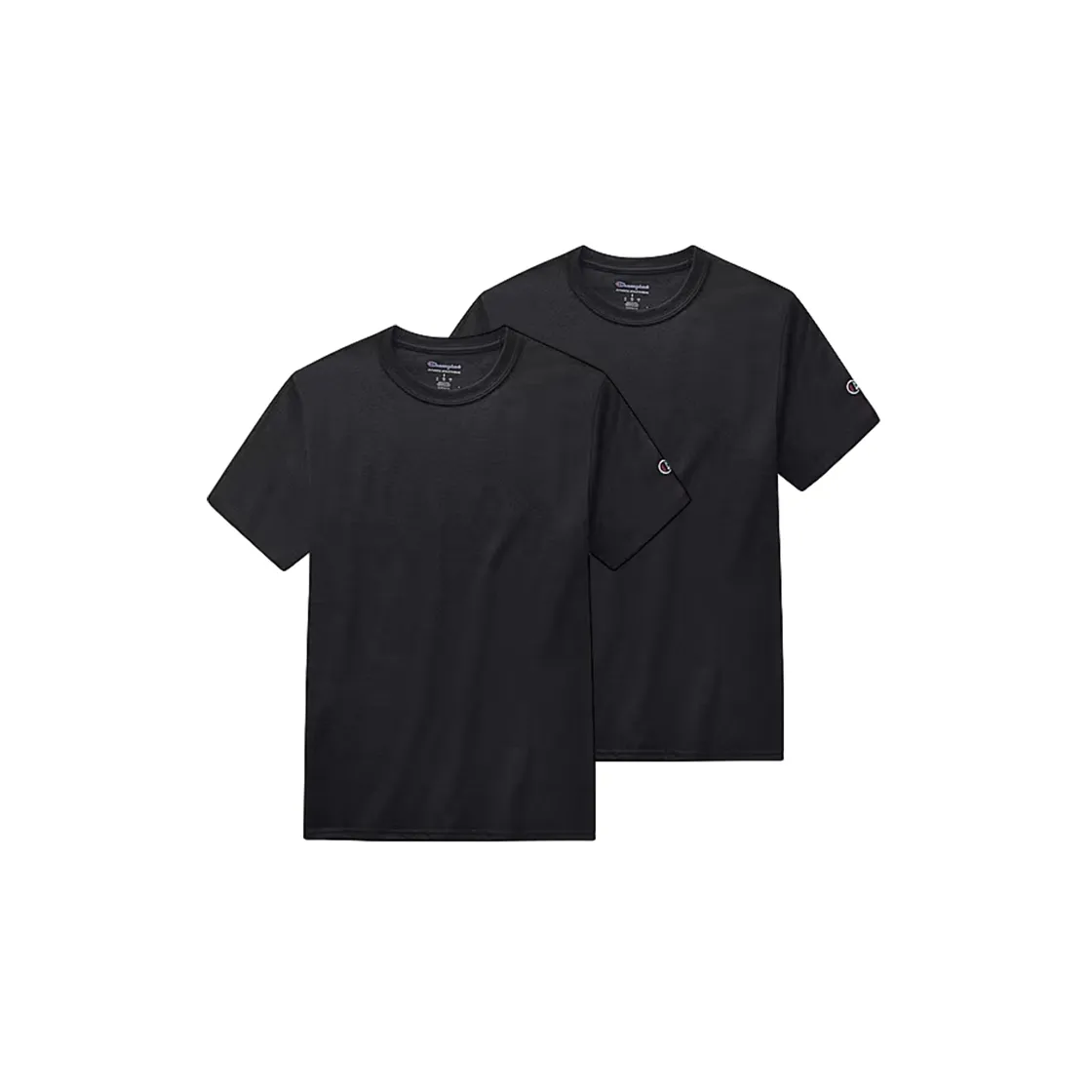 Champion T Shirt Unisex 2 Pack Black