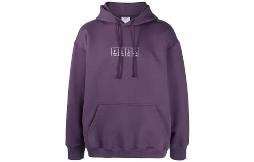 Vetements Sweatshirts Men's Purple Hooded Moderate Regular