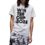 Jordan T Shirts Men's White Crew Neck Moderate Straight Fit