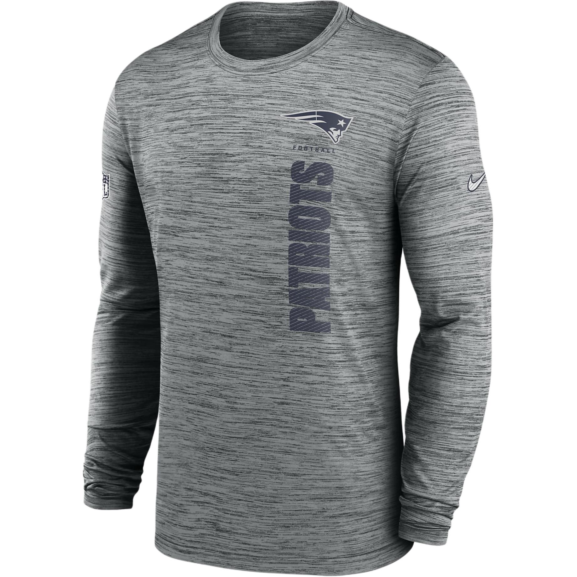 Nike New England Patriots Sideline Velocity Men's Nike Dri-FIT Nfl Long-Sleeve T-Shirt