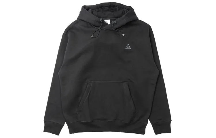 Nike ACG Sweatshirts Men's Black Hooded Moderate Regular