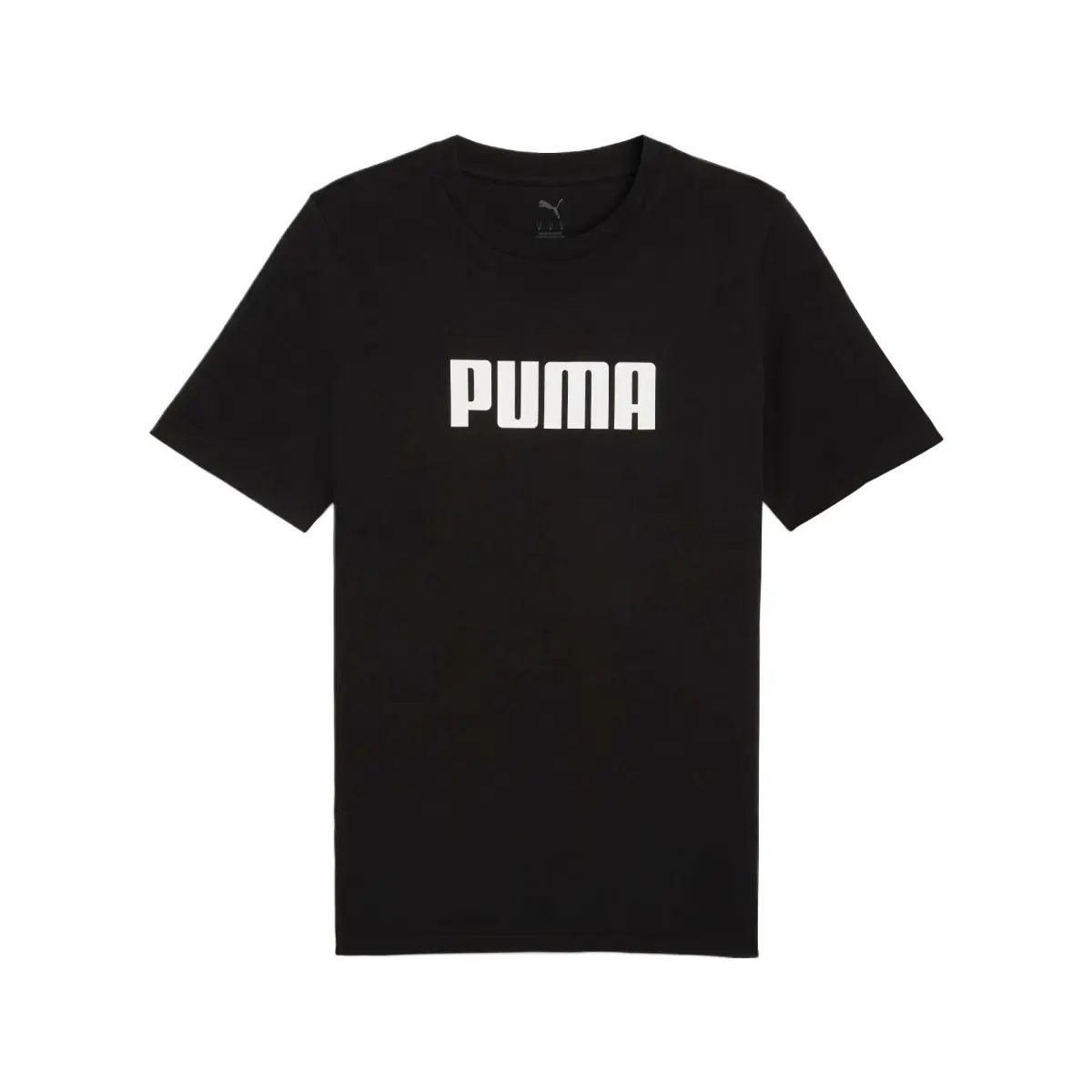 PUMA T-Shirts Men's Black Crew Neck Moderate Straight Fit