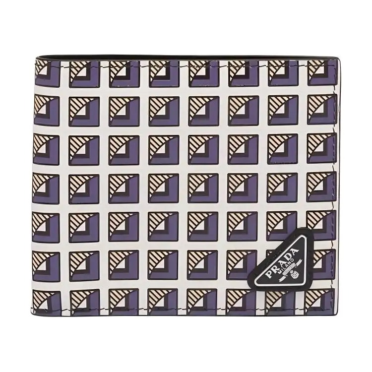 PRADA Leather Wallet Men's Multicolor