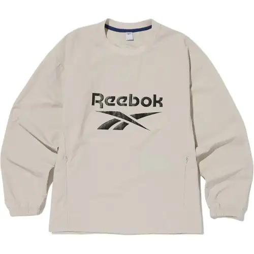 Reebok T Shirts Unisex Beige Crew Neck