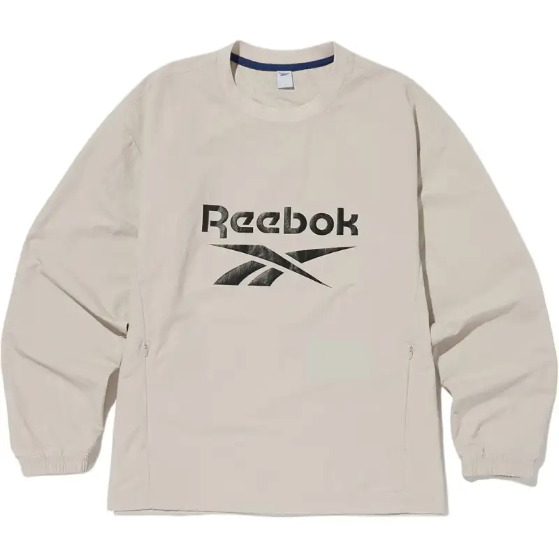 Reebok T Shirts Unisex Beige Crew Neck