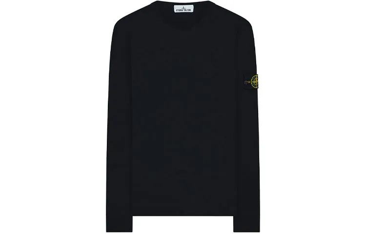 STONE ISLAND Sweatshirts Men's Marine Blue Crew Neck Moderate Straight Fit