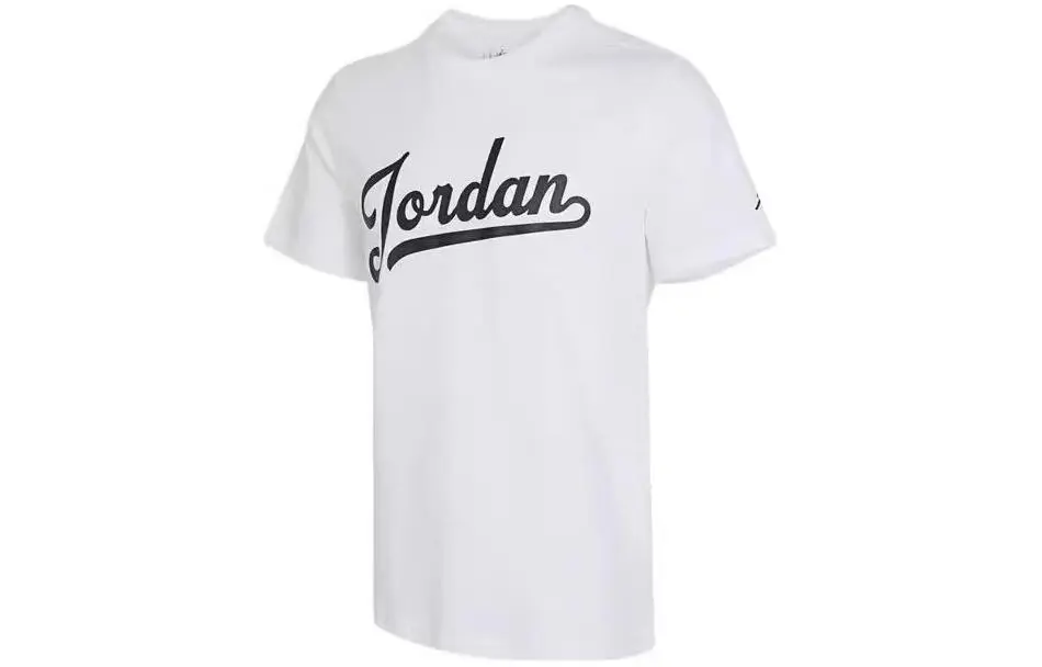 Jordan Flight MVP T-Shirts Men's White Crew Neck Moderate