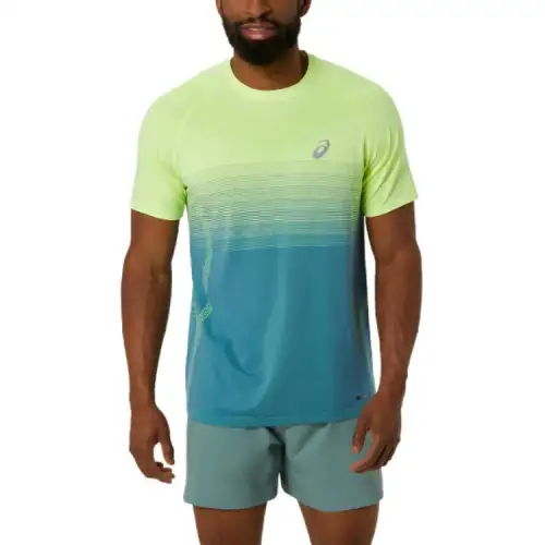 Asics SEAMLESS SS TOP T Shirt Men's Yellow