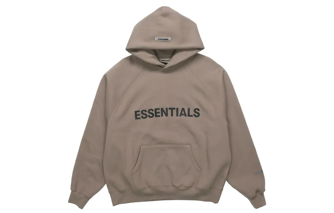 Fear Of God Essentials 3D Silicon Applique Pullover Hoodie