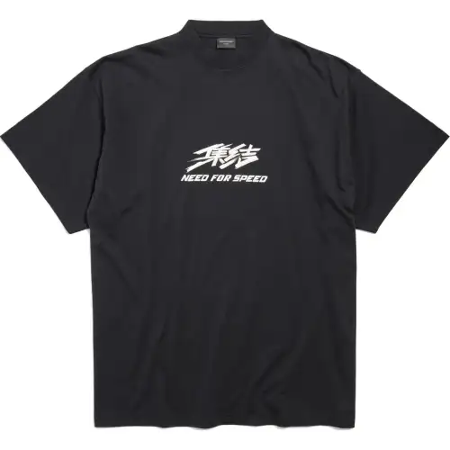 Balenciaga x JIPINFEICHE SS24 T Shirt Loose Fit Unisex Black