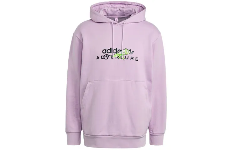 Adidas Originals Sweatshirts Men's Light Purple Hooded Moderate Regular