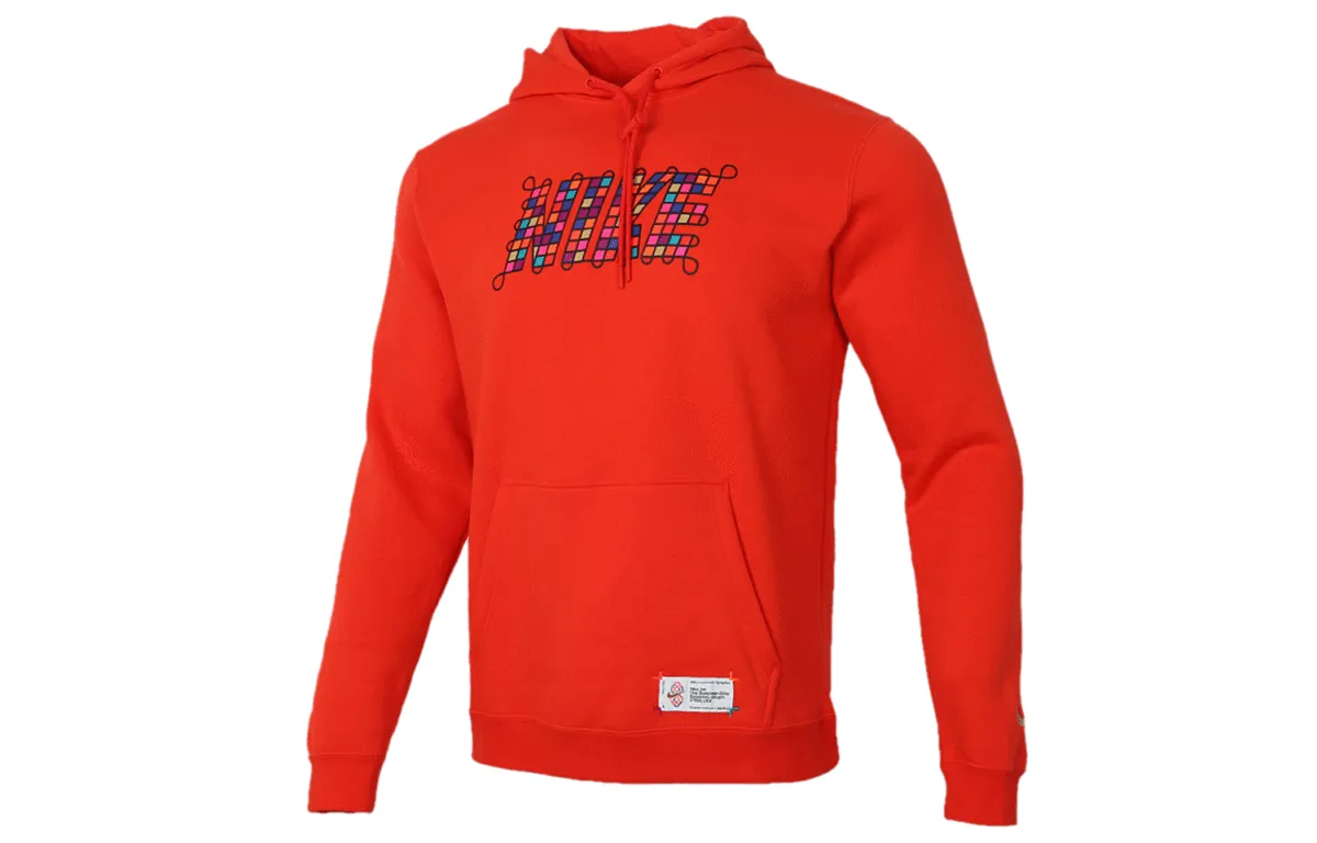 Nike Sweatshirts Men's University Red Hooded Moderate Regular