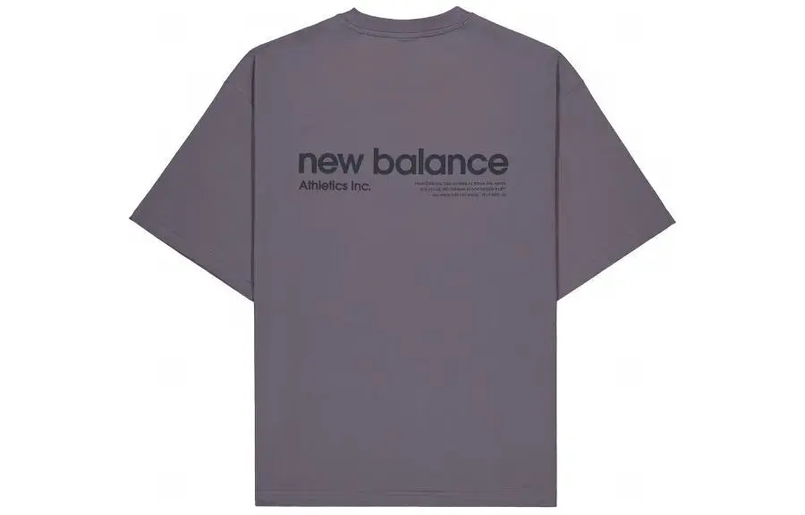 New Balance SS24 T Shirt Men's Charcoal Gray