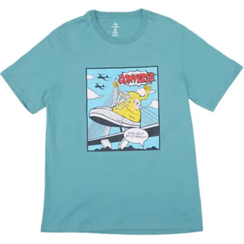 Converse Shoe Hero T Shirt Men's Seaweed Green