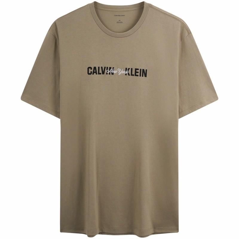 Мужская футболка CALVIN KLEIN Jeans С вышивкой (белая)
