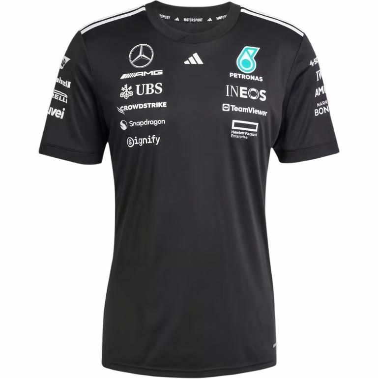 Мужская футболка adidas × MERCEDES-AMG PETRONAS F1 (черная)