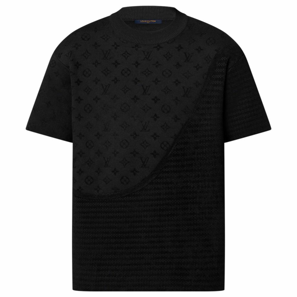 Мужская футболка Louis Vuitton SS25 (черная)