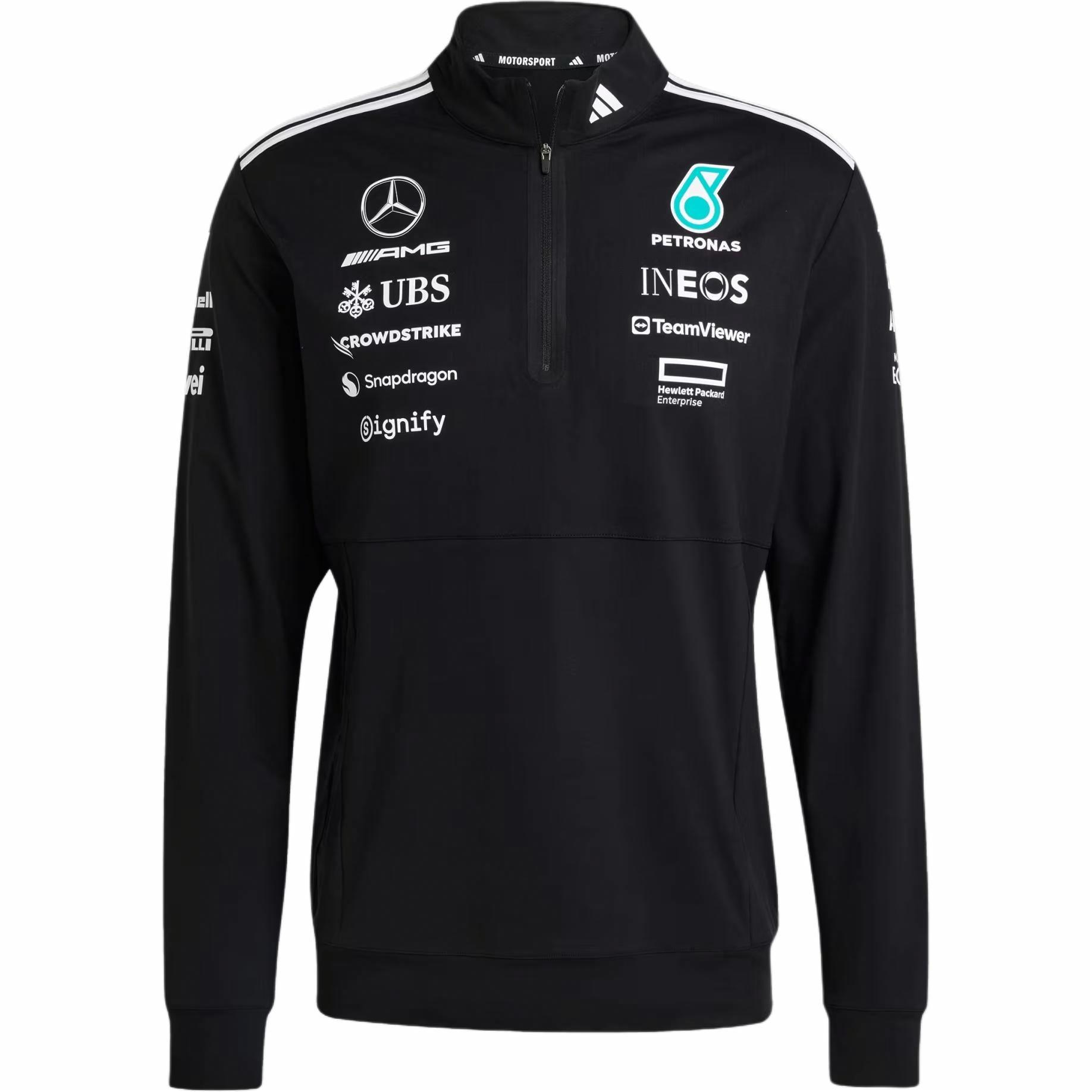 Мужская футболка adidas × MERCEDES-AMG PETRONAS F1 (черная)