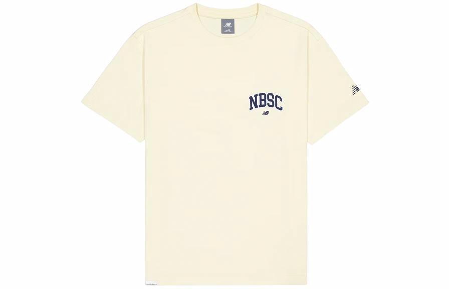 Мужская футболка New Balance Embroidery (бежевая)