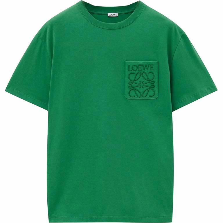 Мужская футболка LOEWE Tennis Green T-Shirt (зеленая)
