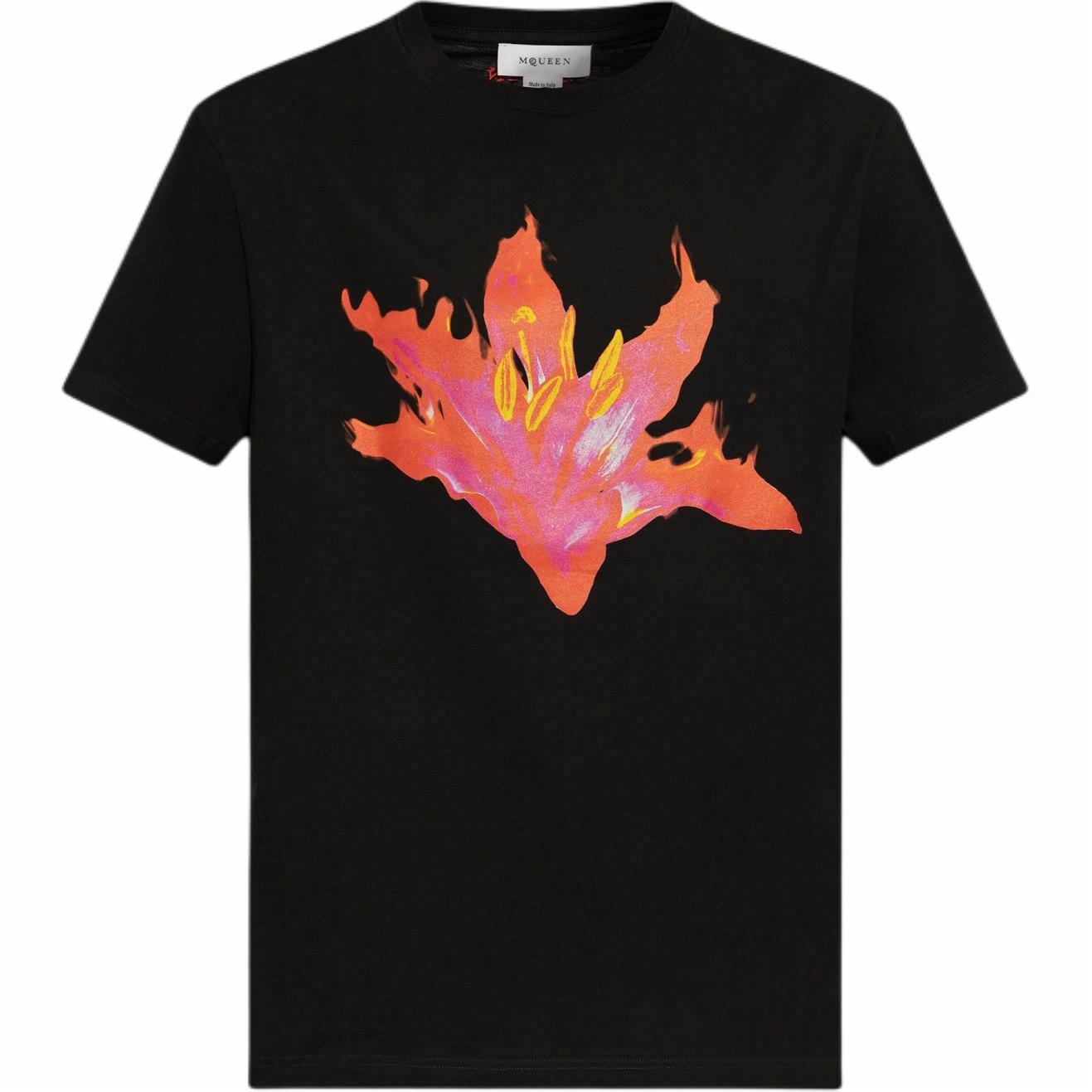Мужская футболка Alexander McQueen T (черная)
