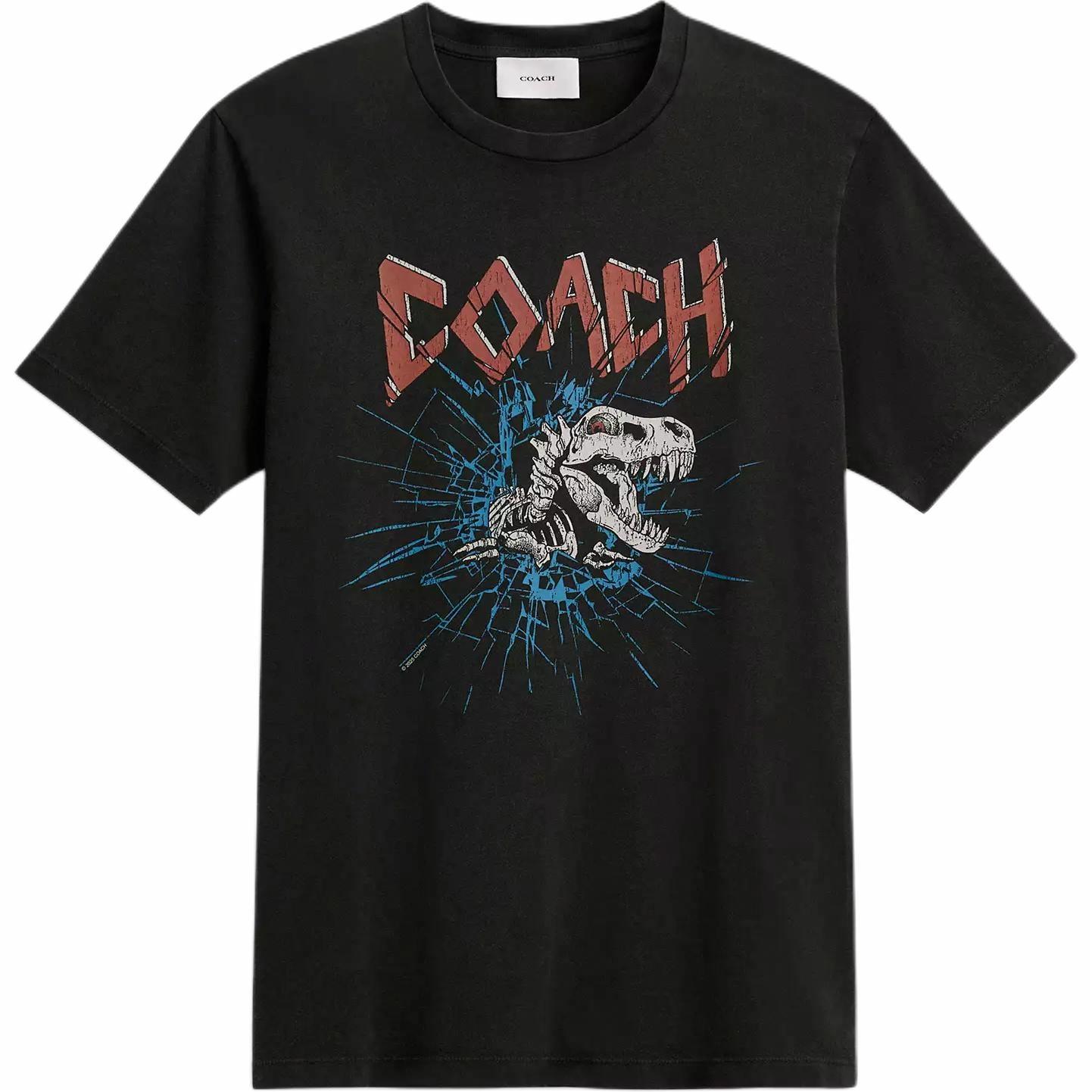 Футболка COACH Signature Rexy (черная)