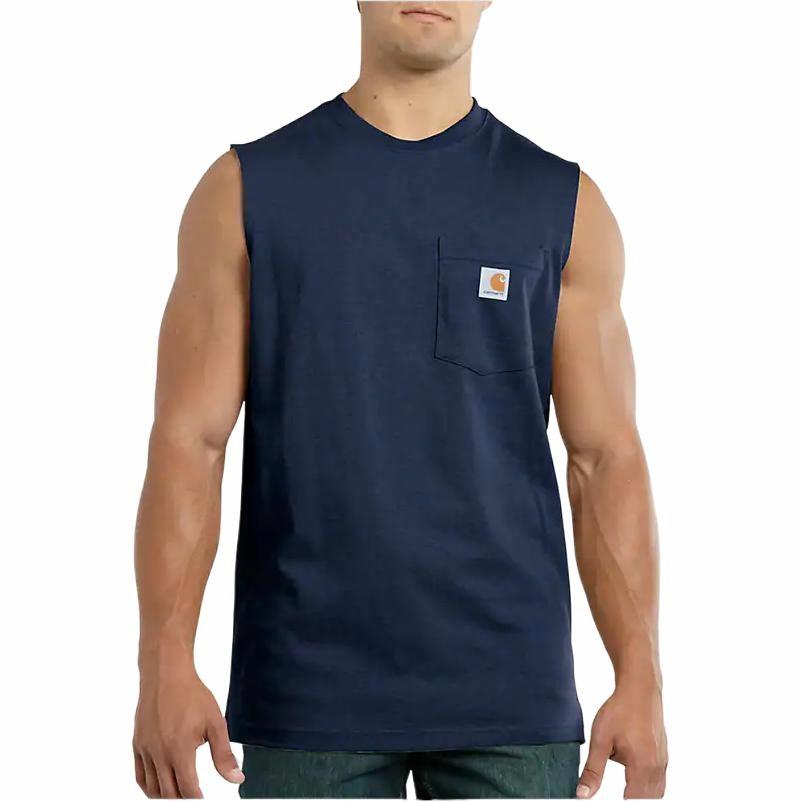 Мужские футболка Carhartt 100374 (однотонная)
