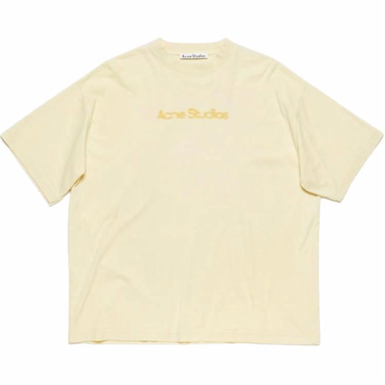 Футболка Acne (светло-желтая)