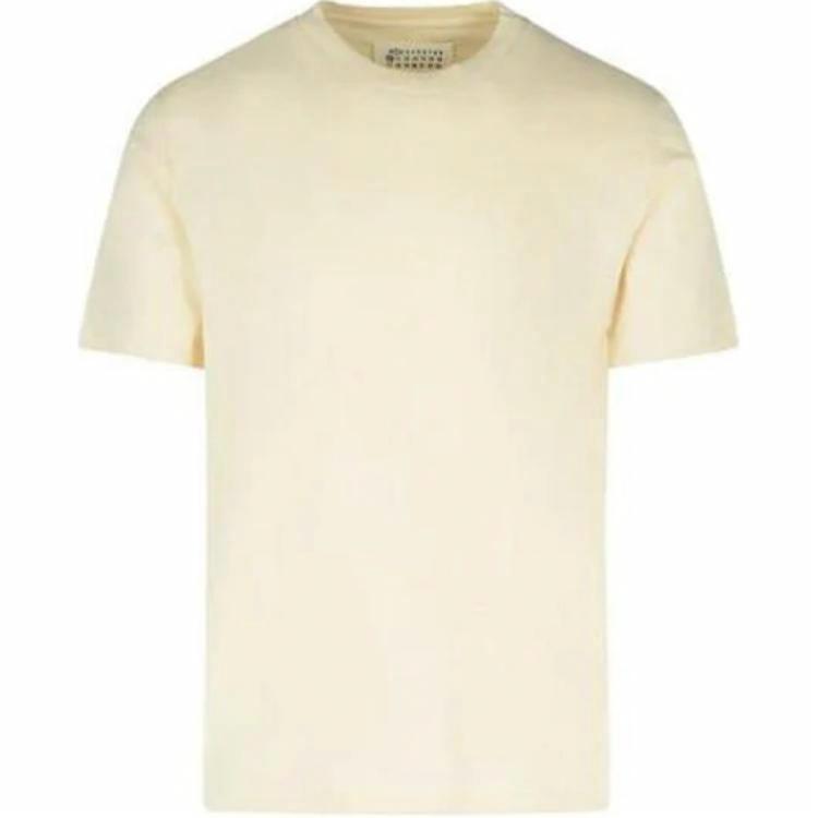 Мужская футболка Maison Margiela (бежевая)