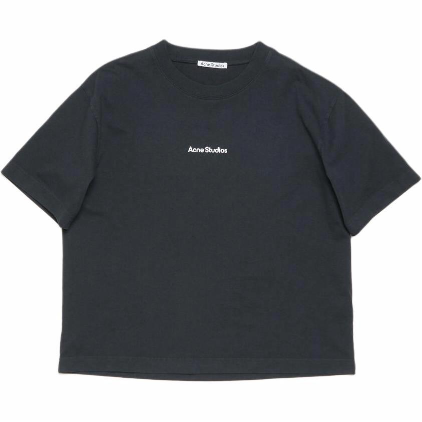 Футболка Acne Studios с логотипом (черная)